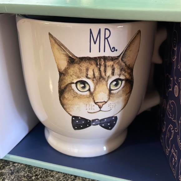 MR. AND MRS. CAT COFFEE MUG SET - Picture 4 of 5